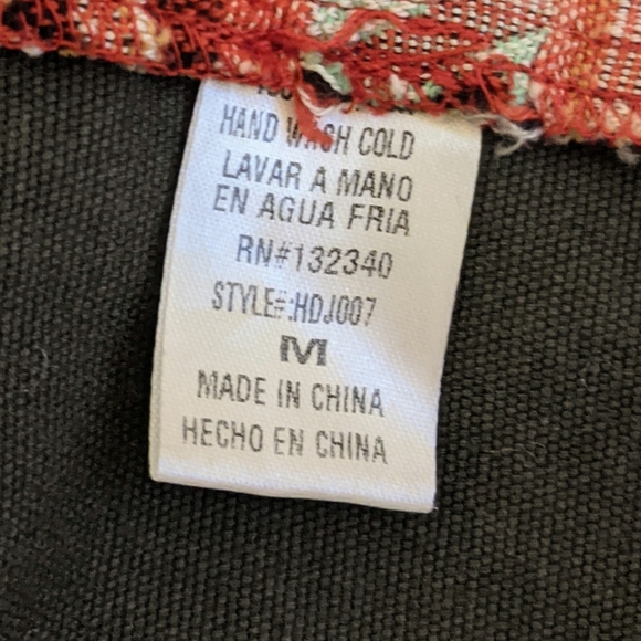 Callie Mac Boho Aztec Denim Jacket Size Medium - Picture 7 of 7